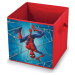 Červený úložný box Domopak Spiderman, 32 x 32 x 32 cm