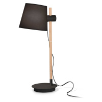 Ideallux Ideal Lux Axel stolní lampa dřevo, černá/přírodní