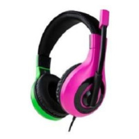 Headset Bigben Wired Stereo Pink + Green (Switch)