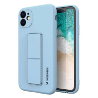 Wozinsky Kickstand Case silikonové pouzdro se stojánkem pro iPhone 11 Pro světle modré