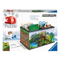 Minecraft 3D Puzzle úložná krabice - 216 dílků