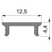 Light Impressions Reprofil kryt P-01-08 matt 75% průhlednost 2000 mm 983003