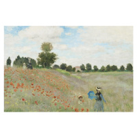 Obrazová reprodukce Wild Poppies, near Argenteuil (1873), Claude Monet, 40 × 26.7 cm