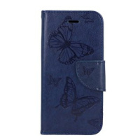 TopQ iPhone SE 2020 knížkové Butterfly modré tmavé 62459