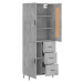 vidaXL Skříň highboard betonově šedá 69,5x34x180 cm kompozitní dřevo