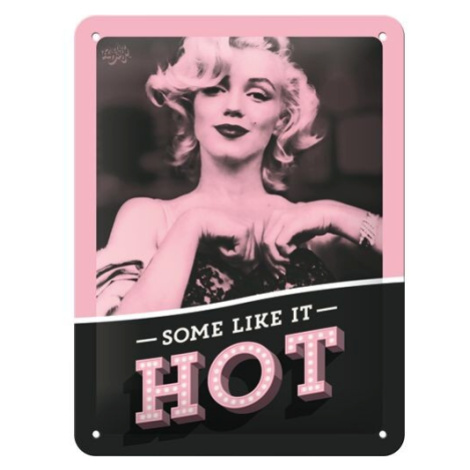 Plechová cedule Marilyn Monroe - Some Like It Hot, 15 x 20 cm POSTERSHOP