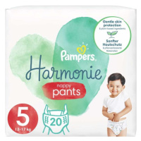 PAMPERS Harmonie Plenkové kalhotky Velikost 5, 20 ks, 12-17 kg