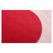 Vopi koberce Vánoční kusový koberec Eton červený kruh - 400x400 (průměr) kruh cm