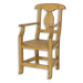 Rustikální židle s područkami SIL11