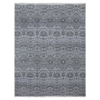 Diamond Carpets koberce Ručně vázaný kusový koberec Diamond DC-EKT L silver/black - 180x275 cm