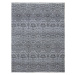 Diamond Carpets koberce Ručně vázaný kusový koberec Diamond DC-EKT L silver/black - 180x275 cm