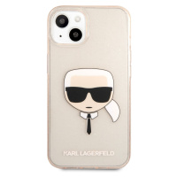 Zadní kryt Karl Lagerfeld TPU Full Glitter Karl Head KLHCP13SKHTUGLGO pro Apple iPhone 13 mini, 