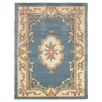 Modrý vlněný koberec Flair Rugs Aubusson, 150 x 240 cm