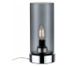 PAULMANN Stolní lampa Pinja dotykový vypínač 1-ramenné chrom/kouřové sklo 770.56 P 77056