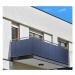 Balkonová zástěna OSLO modrá, výška 80 cm, šířka různé rozměry MyBestHome Rozměr: 80x700 cm rozt