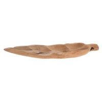 H&L Dřevěná dekorační mísa LEAF, 60 cm, teak