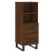 vidaXL Skříň highboard hnědý dub 34,5 x 34 x 180 cm kompozitní dřevo