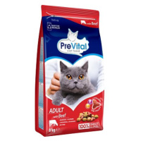 PreVital granule s hovězím pro dospělé kočky 8 kg