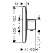 HANSGROHE Ecostat E Termostatická baterie pod omítku, chrom 15705000