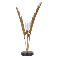 Stolní lampa ve zlaté barvě (výška 65 cm) Palm – Mauro Ferretti