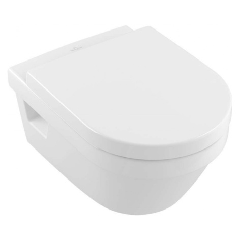 VILLEROY & BOCH Architectura Závěsné WC, sedátko SoftClose, Rimless, s CeramicPlus, alpská bílá 