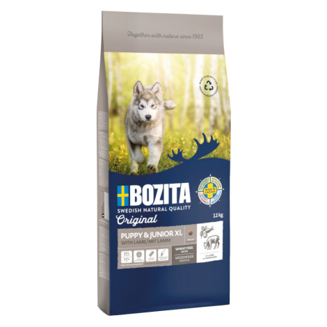 Bozita Original Puppy & Junior XL s jehněčím – bez pšenice - výhodné balení: 2 x 12 kg