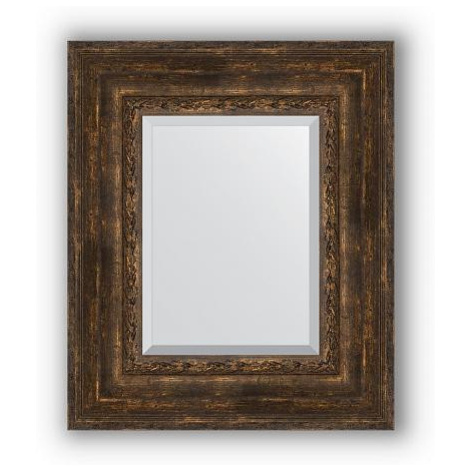 Zrcadlo v rámu, patinovaný dřevěný ornament FOR LIVING