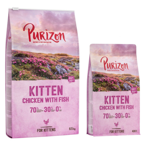 Purizon granule, 6,5 kg + 800 g zdarma! - Kitten kuře & ryba - bezobilné