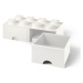 Lego® úložný box 250x502x181 se šuplíky bílý