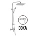 JB Sanitary DOKA SK 61 011 05 2 - Sprchová sestava s baterií 150mm, nerezovou čtvercovou sprchou