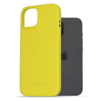 AlzaGuard Matte TPU Case pro iPhone 15 žlutý