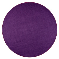 Hanse Home Collection koberce Kusový koberec Nasty 101150 Purple kruh - 200x200 (průměr) kruh cm