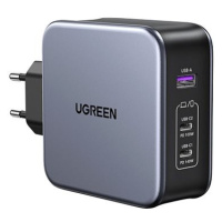 Ugreen USB-A+2*USB-C 140W GaN Tech Fast Charger with C to C Cable 2M EU Black