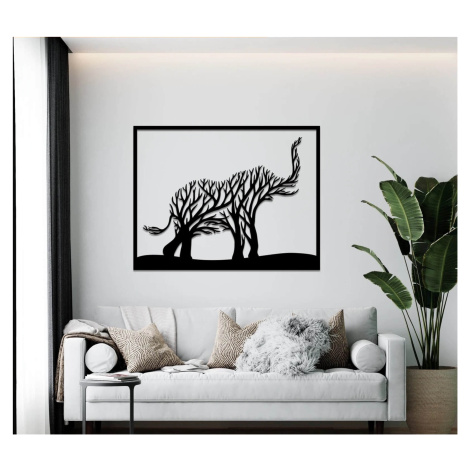 Vsepropejska Strom života slon dekorace na zeď Rozměr (cm): 38 x 28, Dekor: Černá