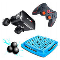 Brýle Vr 3D 360 Stupňů+gamepad+hra Šachy Magnetické Kaménky