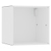mauser Závěsný otevřený samostatný box, šířka 385 mm, čistá bílá