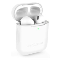 AlzaGuard Skinny Silicone Case pro AirPods 1. a 2. generace bílé