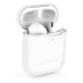 AlzaGuard Skinny Silicone Case pro AirPods 1. a 2. generace bílé