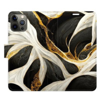 iSaprio flip pouzdro BlackGold Marble pro iPhone 12/12 Pro
