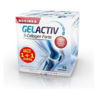 Gelactiv 3-collagen Forte Cps.60+60 Zdarma