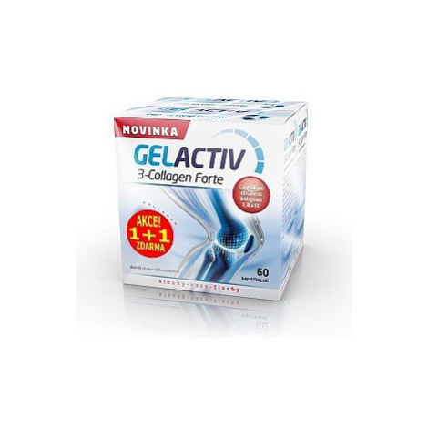 Gelactiv 3-collagen Forte Cps.60+60 Zdarma