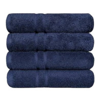 SCANquilt ručník COTTONA tm. modrá 100 × 50 cm