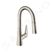 HANSGROHE Talis M51 Dřezová baterie s výsuvnou sprškou, vzhled nerezu 72815800