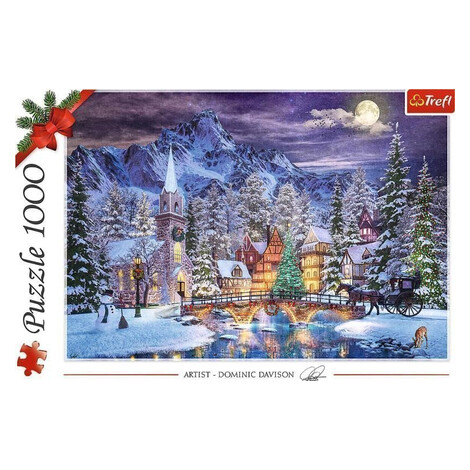 Puzzle Vánoční atmosféra 1000 dílků Trefl