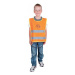 Dětská oranžová výstražná vesta ALEX JUNIOR S H2068