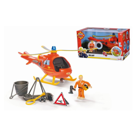 SIMBA - Požárník Sam vrtulník s figurkou