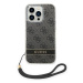 Guess GUOHCP14XH4STK hard silikonové pouzdro iPhone 14 PRO MAX 6.7" black 4G Print Strap