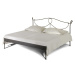 Kovová postel Modena kanape Rozměr: 140x200 cm, barva kovu: 9B bílá stříbrná pat.