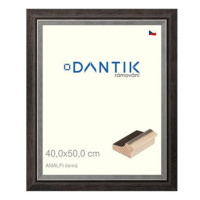 DANTIK rámeček 40 × 50, AMALFI černý sklo čiré