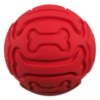 Míček Dog Fantasy gumový s pískátkem červený 9cm